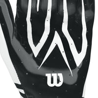 Wilson White Adult Mvp Clutch Skill Football Running Back Receiver Gloves